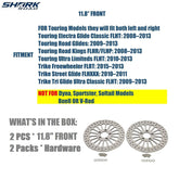 2 Pcs Front 11.8'' Brake Rotors for Harley Davidson Touring 2008-2013 Models, Awesome Performance No Vibration Rust-proof Brakes Rotors for Harley Touring Front Wheel HDRT-1103 - SHARKROAD